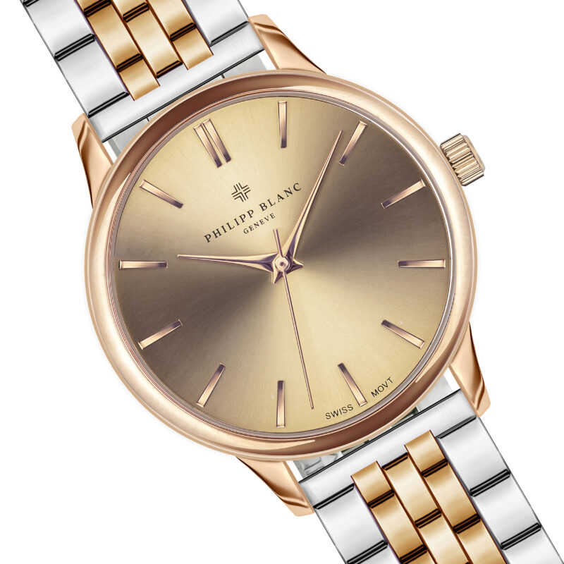 Lugano Rose gold & Silver Link - Image 11