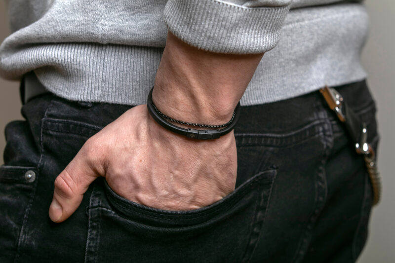 Liam Black Genuine leather - Image 10