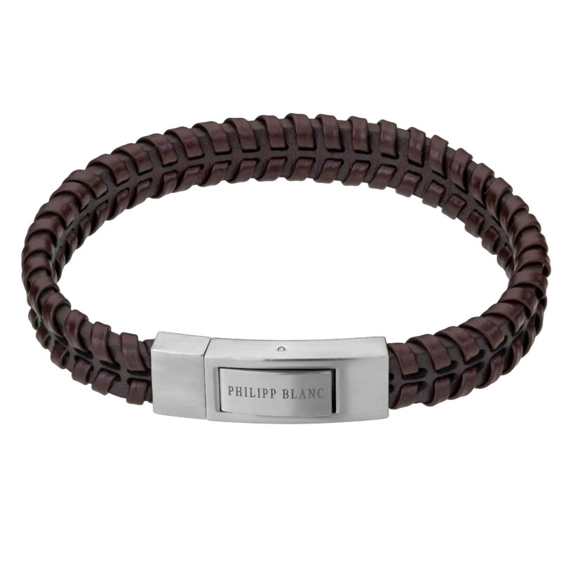 Andreas  Brown/Silver Genuine Leather/Stainless steel - Image 4
