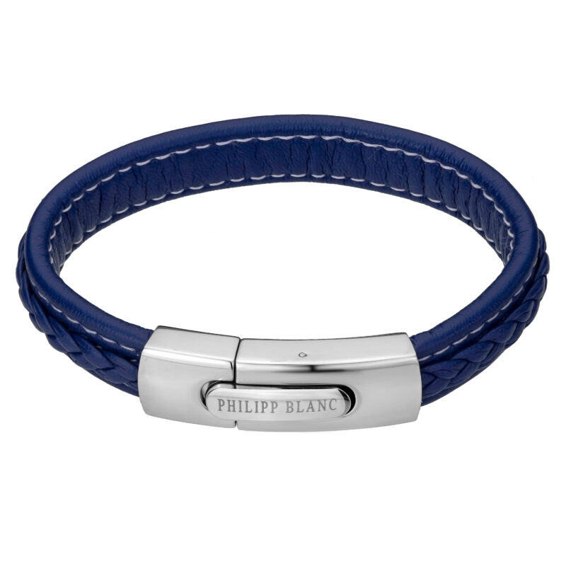 Henry Dark blue/Silver Genuine Leather/Stainless steel - Image 4