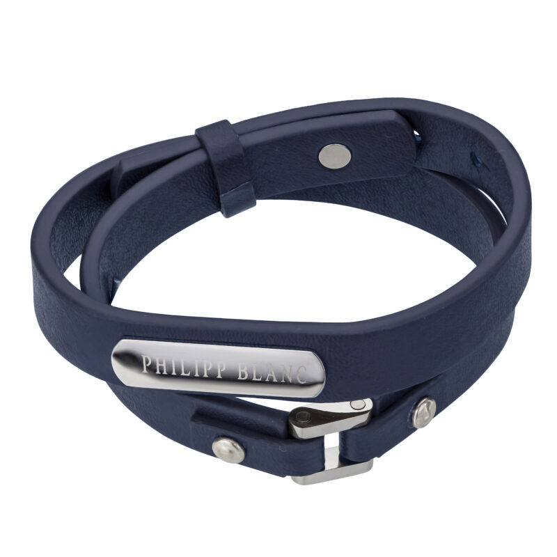 Niklas Dark blue/Silver Genuine Leather/Stainless steel - Image 4