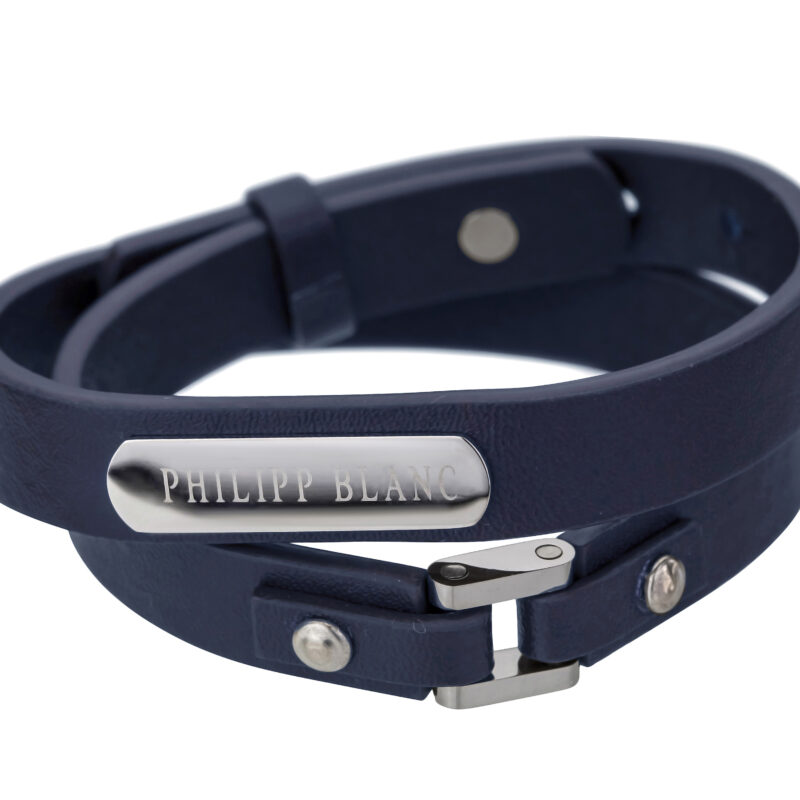 Niklas Dark blue/Silver Genuine Leather/Stainless steel - Image 5