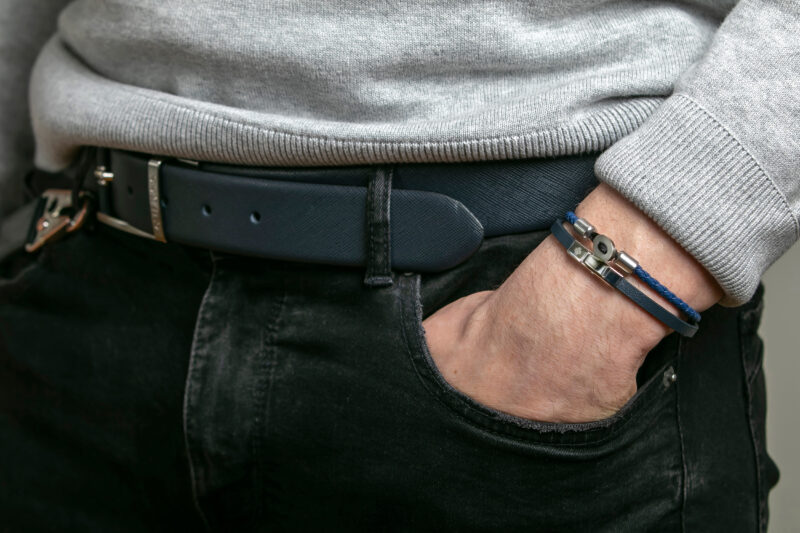 Gift set Dark blue Genuine leather/Stainless steel - Image 14
