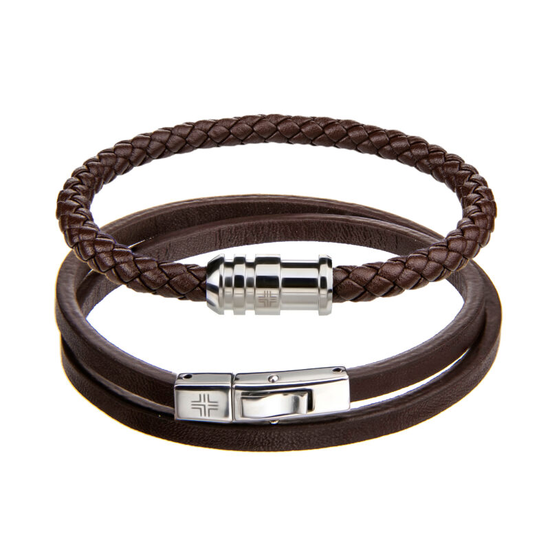 Gift set Dark brown Genuine leather/Stainless steel - Image 11
