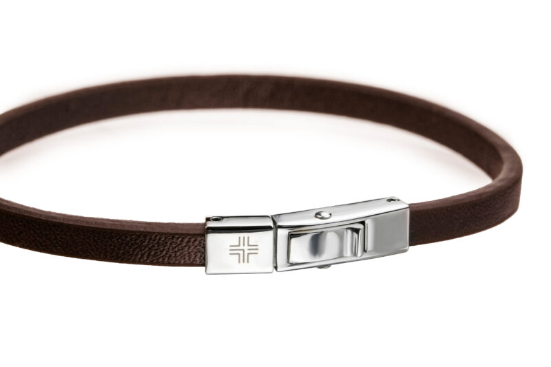 Gift set Dark brown/Silver Genuine leather/Stainless steel - Image 14