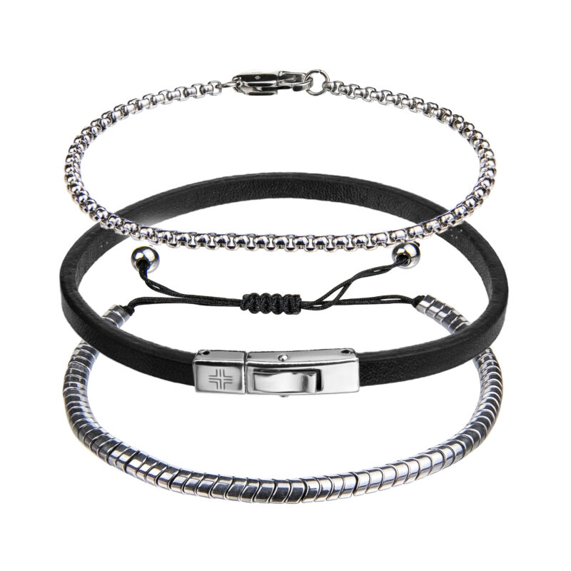 Gift set Black Genuine leather/Stainless steel - Image 8
