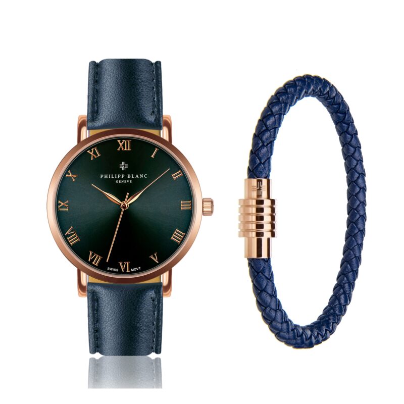 Bern set blue leather set