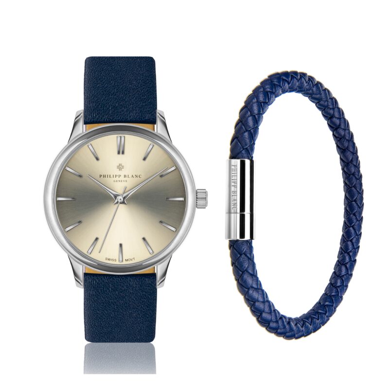 Lugano blue leather set - Image 13