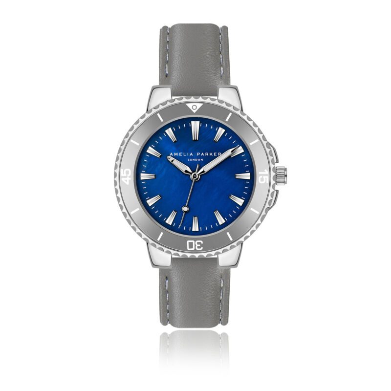 Aquelle Silver Padded and stitched smooth