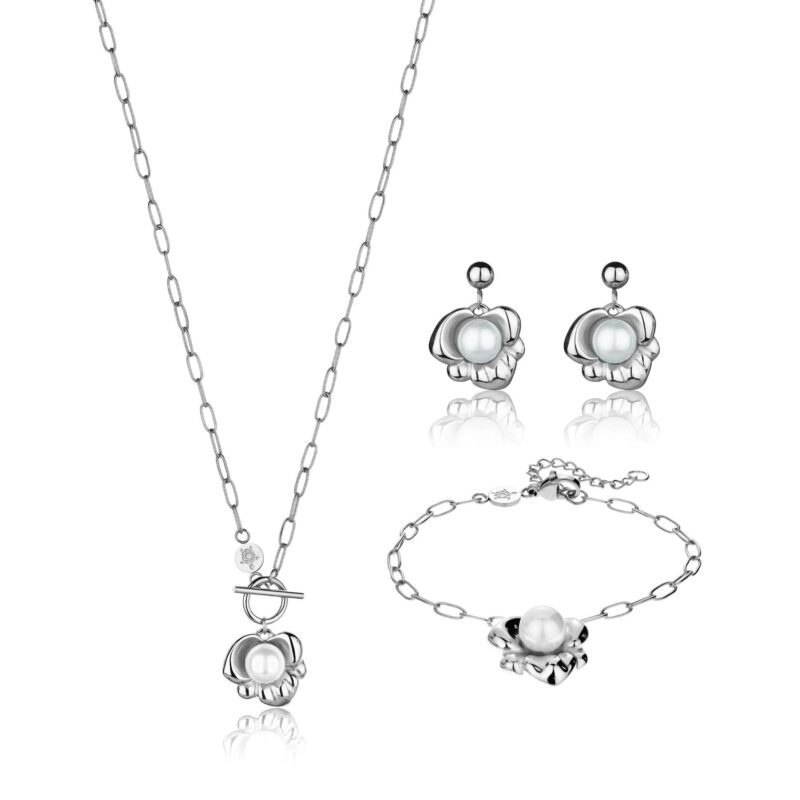 PearlNest Set in Silver
