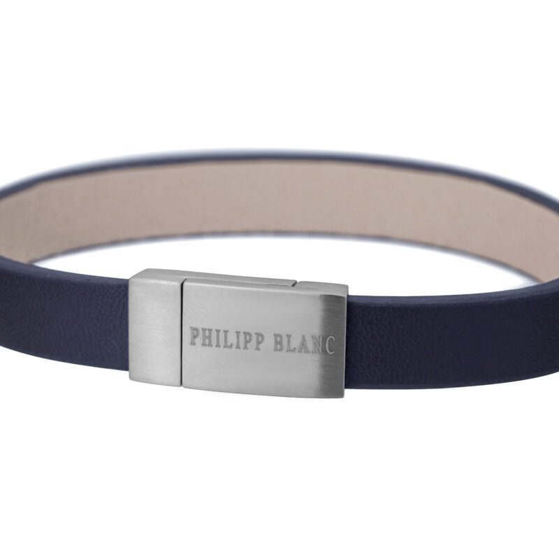 Paul Dark blue/Silver Genuine Leather/Stainless steel - Image 2