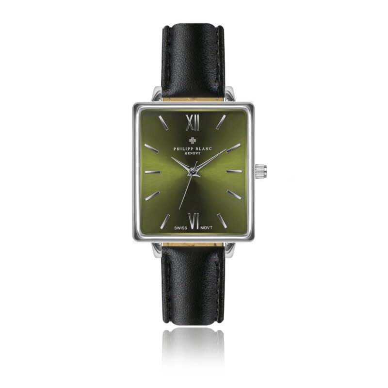 Morges black leather