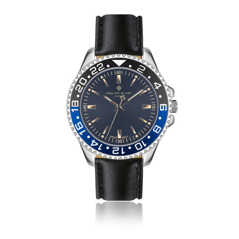 Bulle Black  Padded and stitched smooth