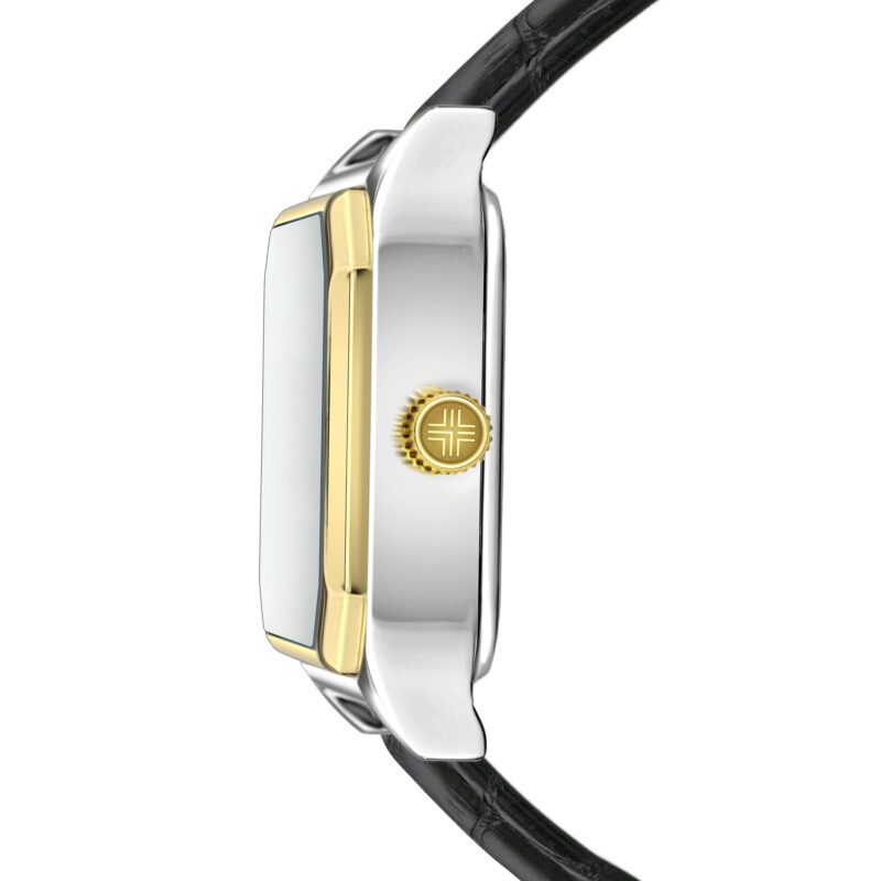 Delémont Black Padded and stitched croco - Image 5