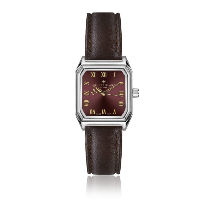 Martigny Brown Padded and stitched smooth