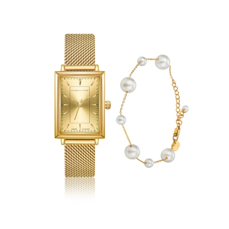 Elodie set in Gold