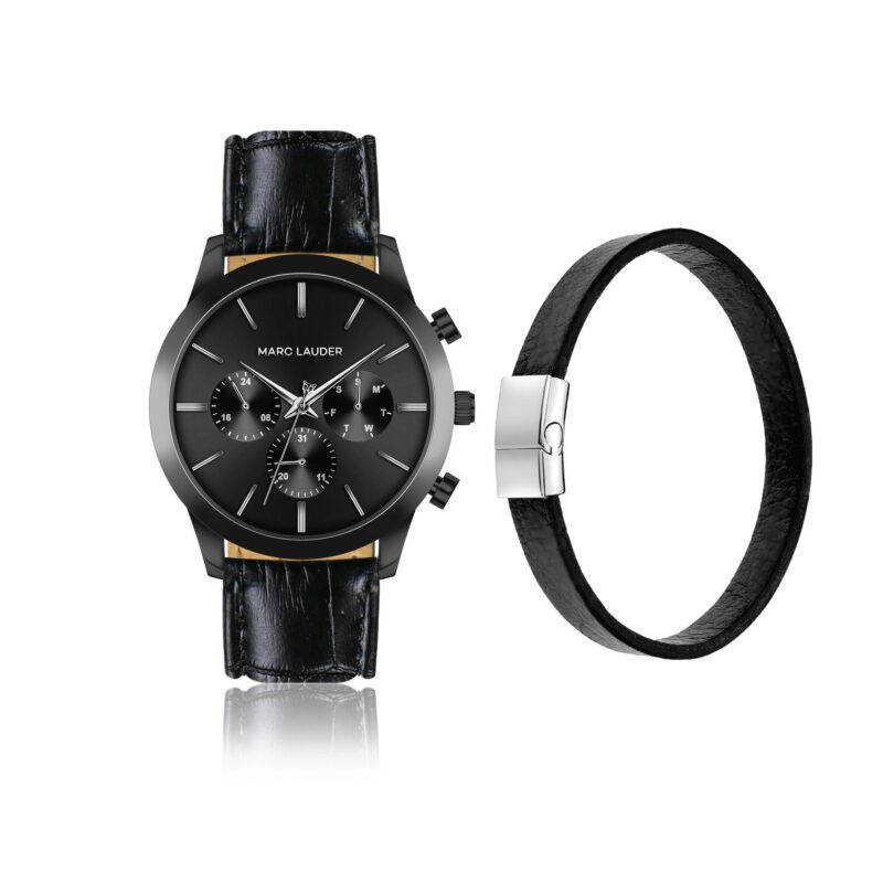 London Black Croco Set