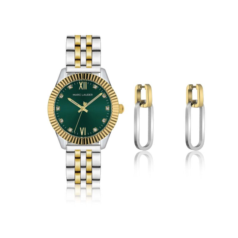Aires Green sunray  Link  Stainless steel Set