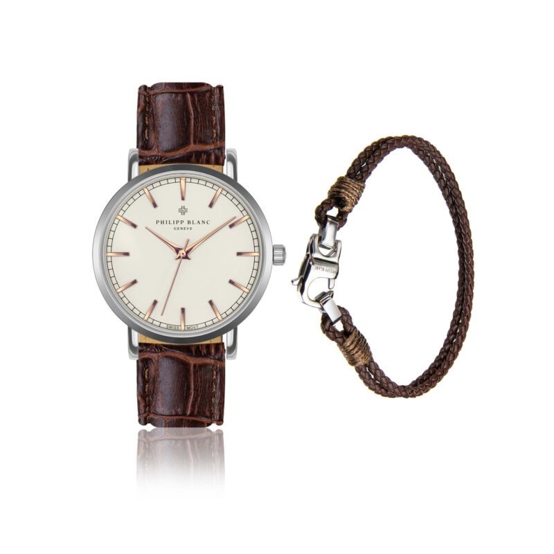 Basel Brown croco Mesh Set