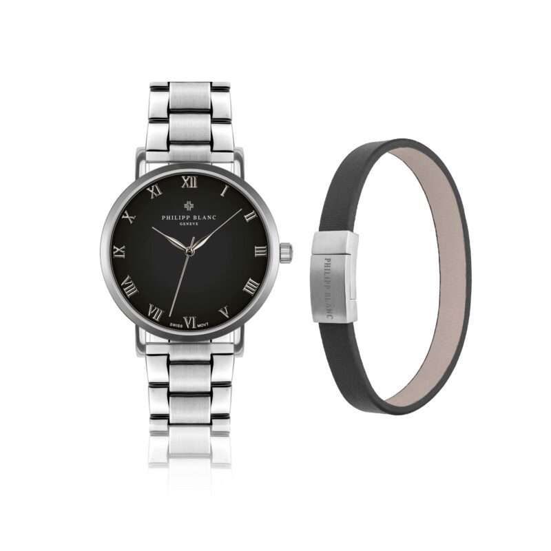 Bern Silver Padded and stitched smooth Set